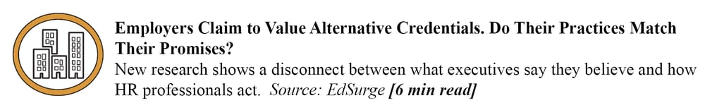 EdSurge - Alternative credentials