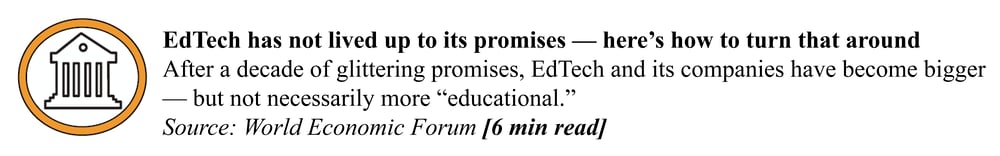 EdTech Promises - World Economic Forum