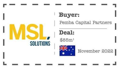 MSL Solutions M&A