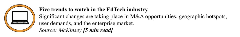 Trends to watch in EdTech - McKinsey